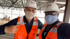 Shine Entertainment founder, Jonny Greco with BNB Builders