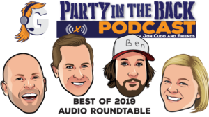 Party in the Back Podcast featuring founders of Shine Entertainment, Jonny and Amanda