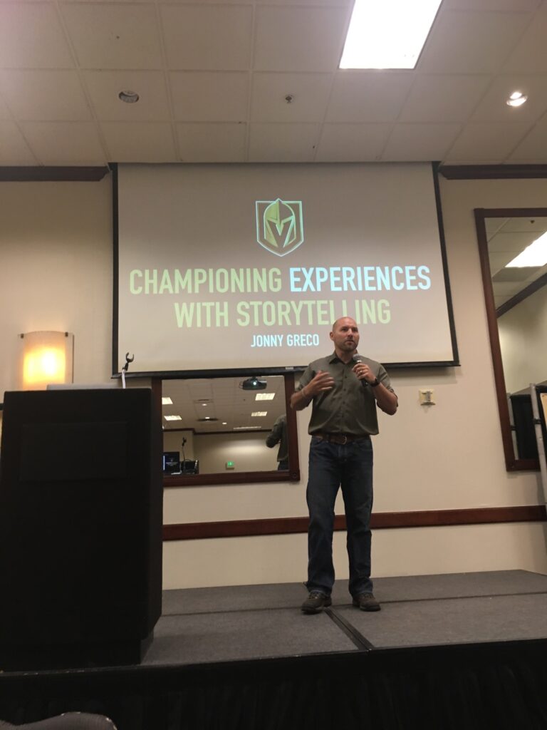 Jonny speaking at Reno Rodeo